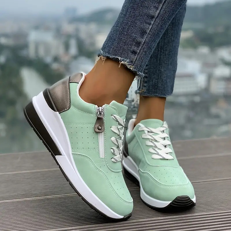 Women Side Zipper Platform Sne - Oxford Lace Up Women review and price