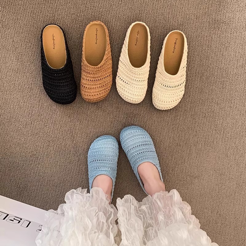Women Raffia Woven Mule Slippe - Mule Slip On review and price