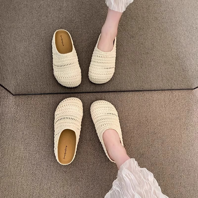 Women Raffia Woven Mule Slippe - Mule Slip On review and price