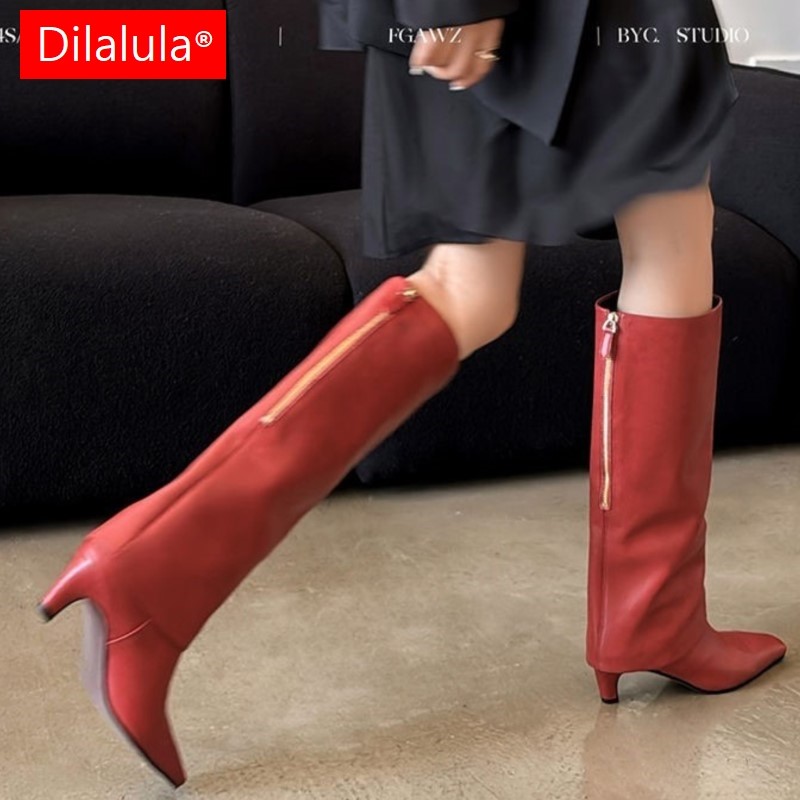 Dilalula 2026 Real Sheepskin W - Knee High Boots Women review and price